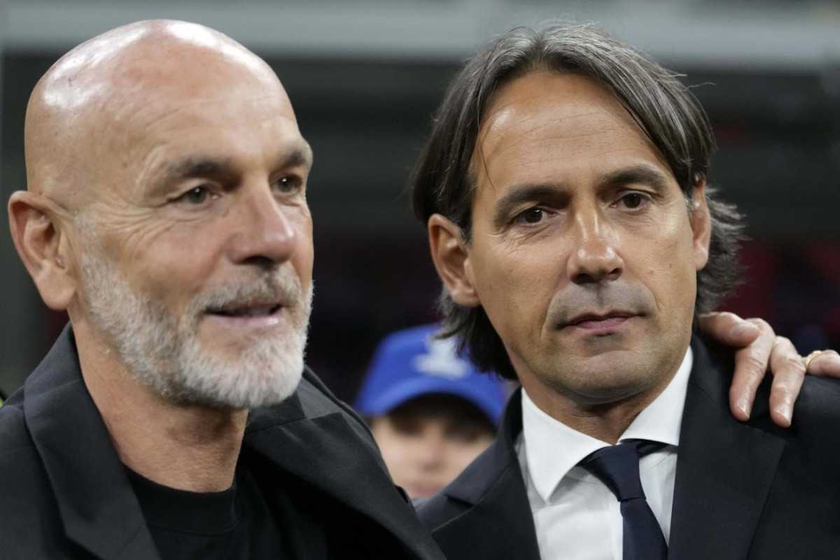 Stefano Pioli e Simone Inzaghi nel Derby di Champions