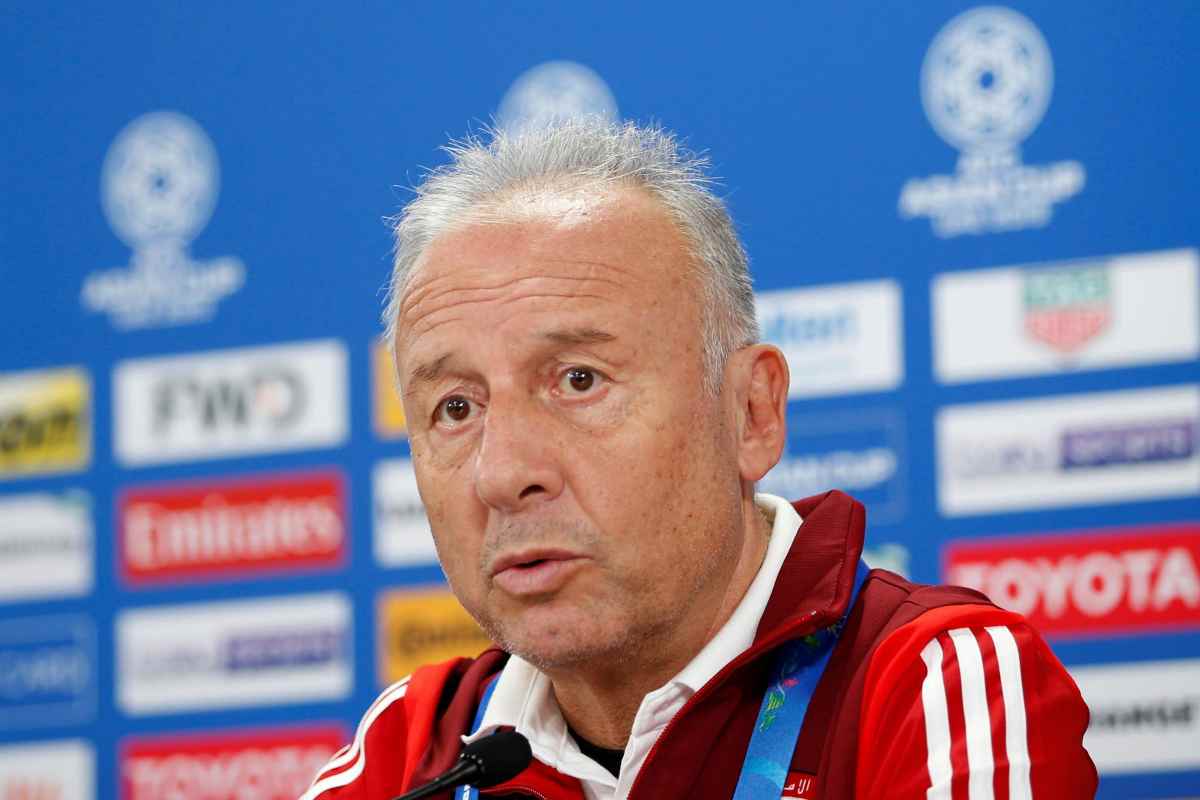 Zaccheroni aggiornamento condizioni salute