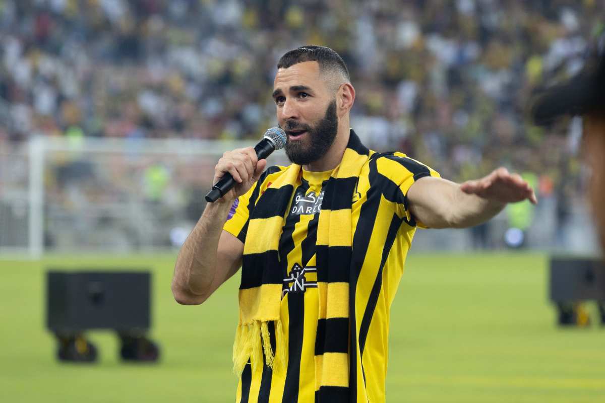 Karim Benzema, la presentazione dell'Al Ittihad