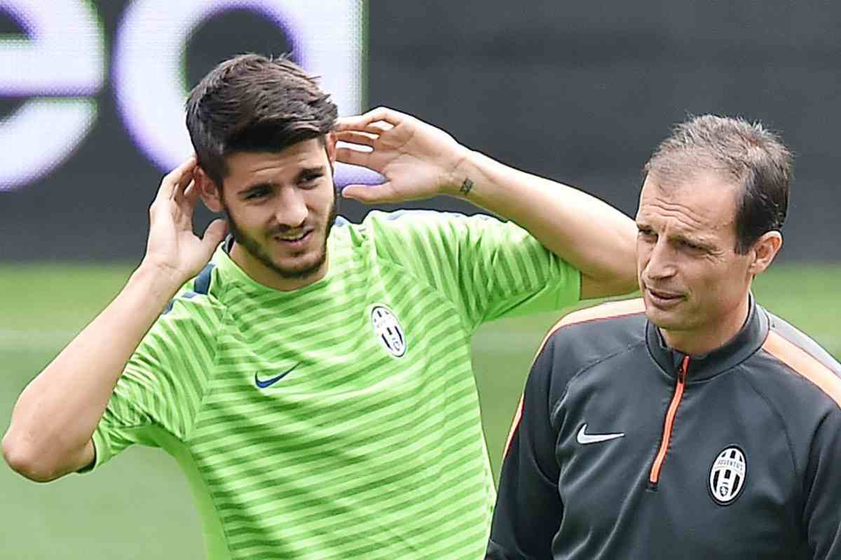 Morata vuole Allegri al Milan